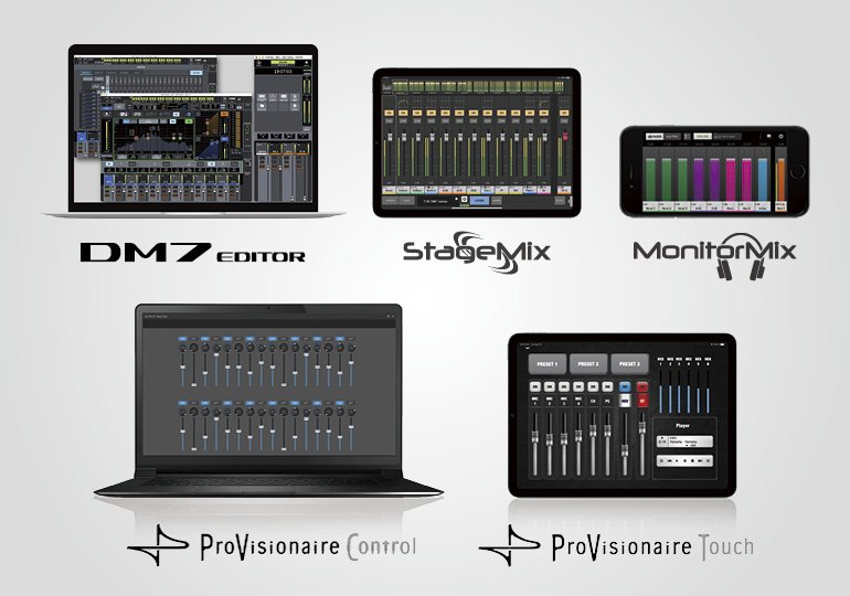 Yamaha Digital Mixing Console DM7: 兼容軟件，方便控制